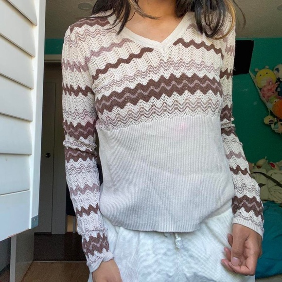 y2k chevron long sleeve - Picture 3 of 6